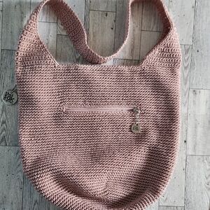 The Sak Pink Textured Shoulder Bag